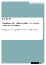 Cover von Grundlagen der pädagogischen Psychologie in der Berufsbildung