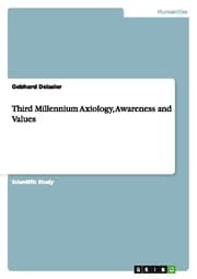 Cover von Third Millennium Axiology, Awareness and Values