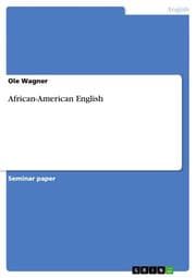 Cover von African-American English