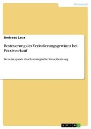 Cover von Besteuerung des Veräußerungsgewinns bei Praxisverkauf