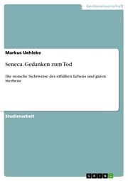 Cover von Seneca. Gedanken zum Tod