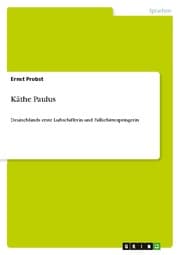 Cover von Käthe Paulus