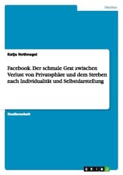 Cover von Facebook.Der schmale Grat zwischen Verlust von Privatsphäre und dem Streben nach Individualität und Selbstdarstellung