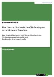 Cover von Der Unterschied zwischen Werbeslogans verschiedener Branchen