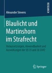 Cover von Blaulicht und Martinshorn im Strafrecht