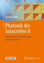 Cover von Photonik der Solarzellen II