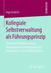 Cover von Kollegiale Selbstverwaltung als Führungsprinzip