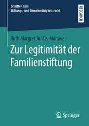 Cover von Zur Legitimität der Familienstiftung