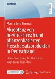 Cover von Akzeptanz von In-vitro-Fleisch und pflanzenbasierten Fleischersatzprodukten in Deutschland