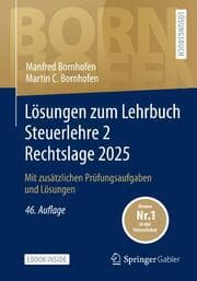 Cover von Lösungen zum Lehrbuch Steuerlehre 2 Rechtslage 2025