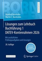 Cover von Lösungen zum Lehrbuch Buchführung 1 DATEV-Kontenrahmen 2026