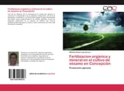 Cover von Fertilizacion orgánica y mineral en el cultivo de sésamo en Concepción