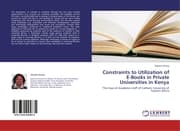 Cover von Constraints to Utilization of E-Books in Private Universities in Kenya
