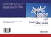 Cover von Bulky Schiff Bases and Their Metal Complexes