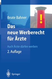 Cover von Das neue Werberecht für Ärzte