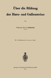 Cover von Über die Bildung der Harn- und Gallensteine
