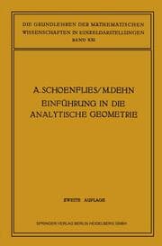 Cover von Einführung in die Analytische Geometrie der Ebene und des Raumes