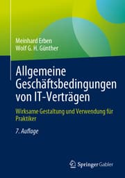 Cover von Allgemeine Geschäftsbedingungen von IT-Verträgen