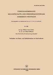 Cover von Verhalten von Eisen- und Stahlschmelzen im Hochvakuum