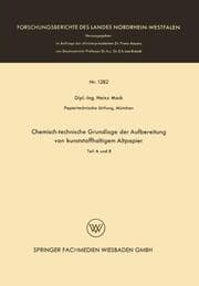 Cover von Chemisch-technische Grundlage der Aufbereitung von kunststoffhaltigem Altpapier