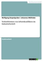 Cover von Verlaufsformen von Arbeitskonflikten im Industriebetrieb