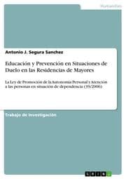 Cover von Educación y Prevención en Situaciones de Duelo en las Residencias de Mayores