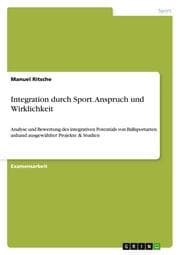 Cover von Integration durch Sport. Anspruch und Wirklichkeit