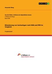 Cover von Bilanzierung von Sachanlagen nach HGB und IFRS im Vergleich