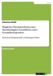 Cover von Mögliches Therapieschema einer altersbedingten Gonarthrose eines Gesundheitssportlers