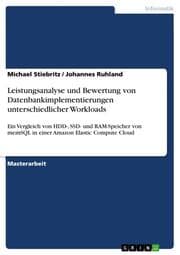 Cover von Leistungsanalyse und Bewertung von Datenbankimplementierungen unterschiedlicher Workloads
