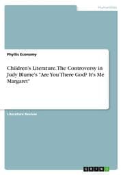 Cover von Children's Literature. The Controversy in Judy Blume's 'Are You There God? It's Me Margaret'