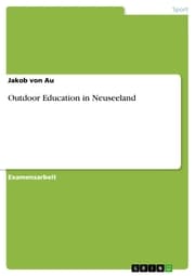 Cover von Outdoor Education in Neuseeland
