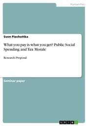 Cover von What you pay is what you get? Public Social Spending and Tax Morale