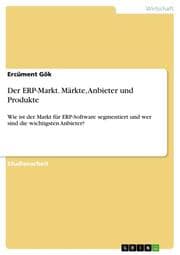 Cover von Der ERP-Markt. Märkte, Anbieter und Produkte