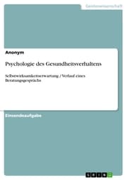 Cover von Psychologie des Gesundheitsverhaltens
