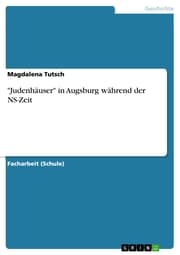 Cover von 'Judenhäuser' in Augsburg während der NS-Zeit