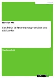Cover von Flexibilität im Stromnutzungsverhalten von Endkunden