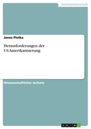 Cover von Herausforderungen der US-Amerikanisierung