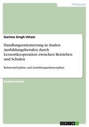 Cover von Handlungsorientierung in dualen Ausbildungsberufen durch Lernortkooperation zwischen Betrieben und Schulen