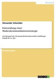 Cover von Entwicklung einer Markenkommunikationsstrategie