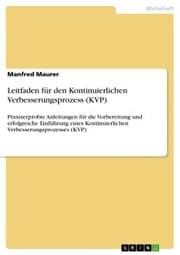Cover von Leitfaden für den Kontinuierlichen Verbesserungsprozess (KVP)