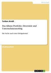 Cover von Das Allianz Portfolio. Diversität und Unternehmenserfolg