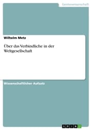 Cover von Über das Verbindliche in der Weltgesellschaft