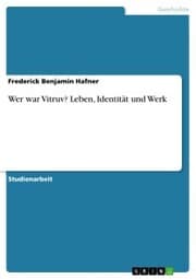 Cover von Wer war Vitruv? Leben, Identität und Werk