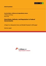 Cover von Fiscal Rules, Bailouts, and Reputation in Federal Governments