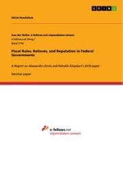 Cover von Fiscal Rules, Bailouts, and Reputation in Federal Governments