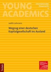 Cover von Wegzug einer deutschen Kapitalgesellschaft ins Ausland