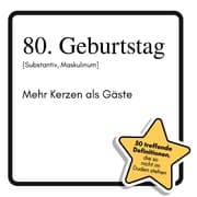 Cover von 80. Geburtstag