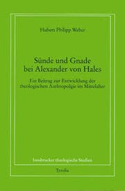 Cover von Sünde und Gnade bei Alexander von Hales
