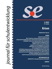 Cover von journal für schulentwicklung 2/2022
